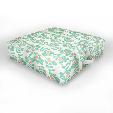 Wendy Kendall Lovisa Aqua Outdoor Floor Cushion
