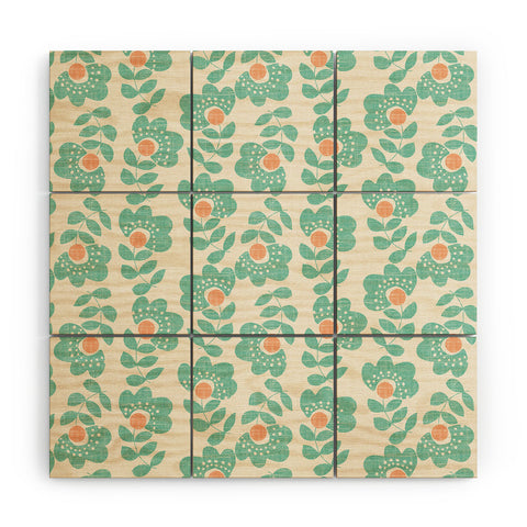 Wendy Kendall Lovisa Aqua Wood Wall Mural