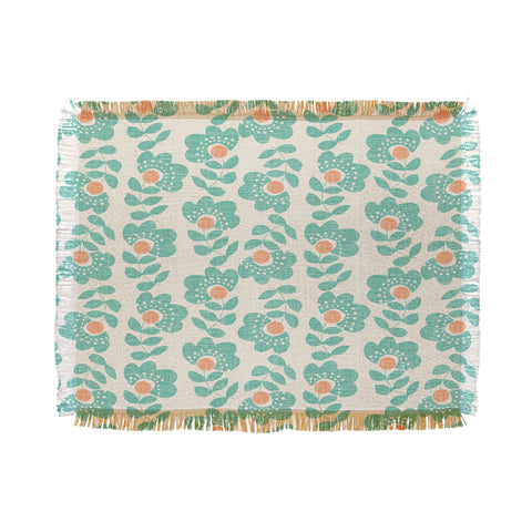 Wendy Kendall Lovisa Aqua Throw Blanket