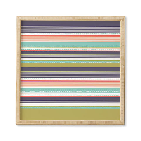 Wendy Kendall Multi Stripe Framed Wall Art