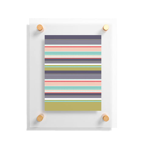 Wendy Kendall Multi Stripe Floating Acrylic Print