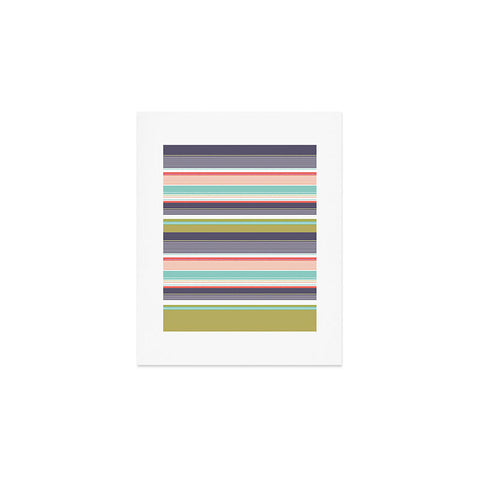 Wendy Kendall Multi Stripe Art Print