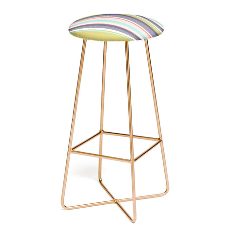 Wendy Kendall Multi Stripe Bar Stool