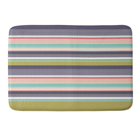 Wendy Kendall Multi Stripe Memory Foam Bath Mat