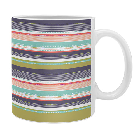 Wendy Kendall Multi Stripe Coffee Mug