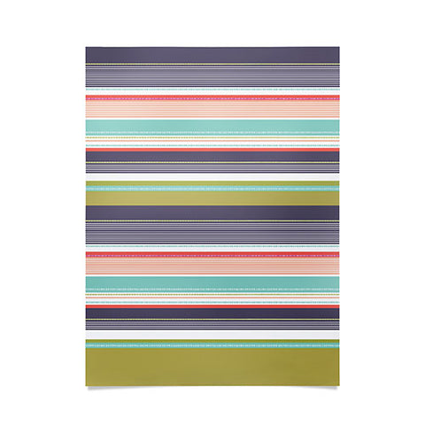 Wendy Kendall Multi Stripe Poster