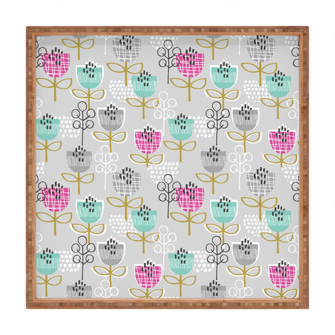 Wendy Kendall Petite Street Floral Square Tray