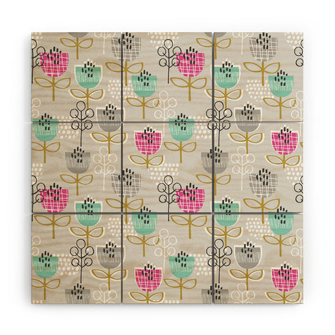 Wendy Kendall Petite Street Floral Wood Wall Mural