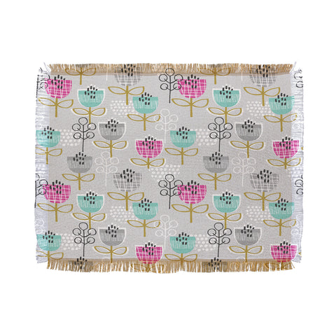 Wendy Kendall Petite Street Floral Throw Blanket