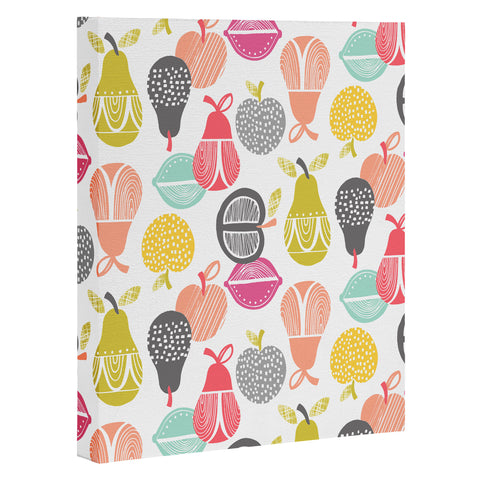 Wendy Kendall Retro Fruit Art Canvas