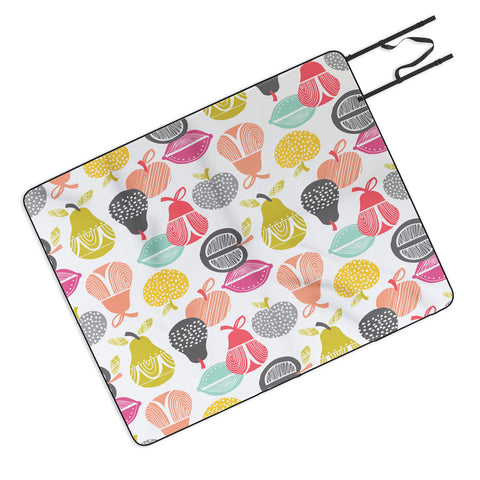 Wendy Kendall Retro Fruit Picnic Blanket