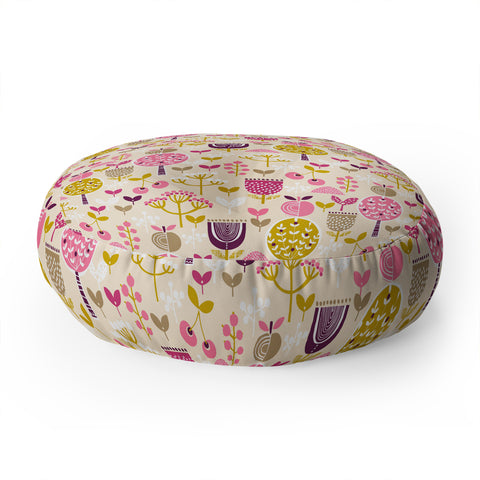 Wendy Kendall Retro Orchard Floor Pillow Round