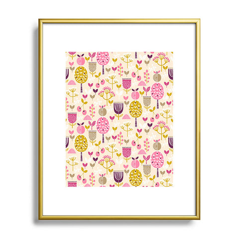 Wendy Kendall Retro Orchard Metal Framed Art Print