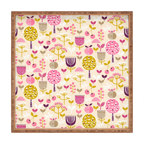 Wendy Kendall Retro Orchard Square Tray