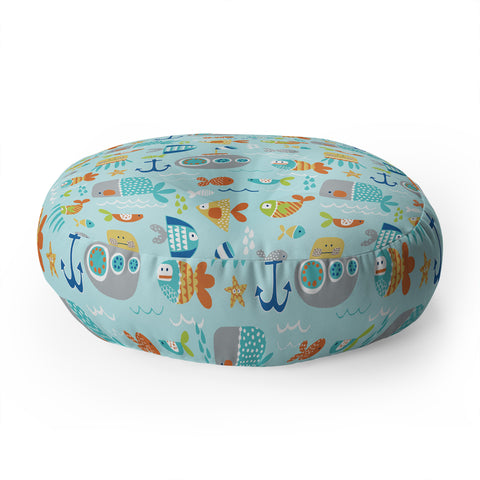 Wendy Kendall Sealife Floor Pillow Round