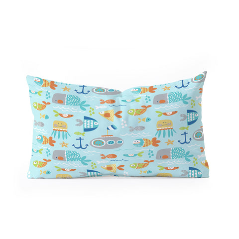 Wendy Kendall Sealife Oblong Throw Pillow