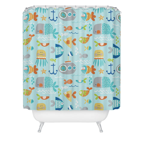 Wendy Kendall Sealife Shower Curtain