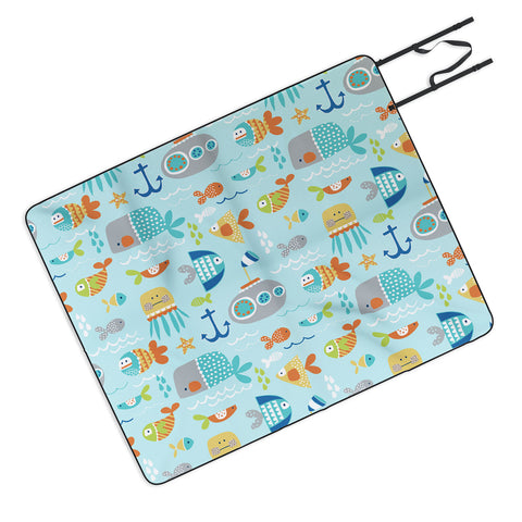Wendy Kendall Sealife Picnic Blanket