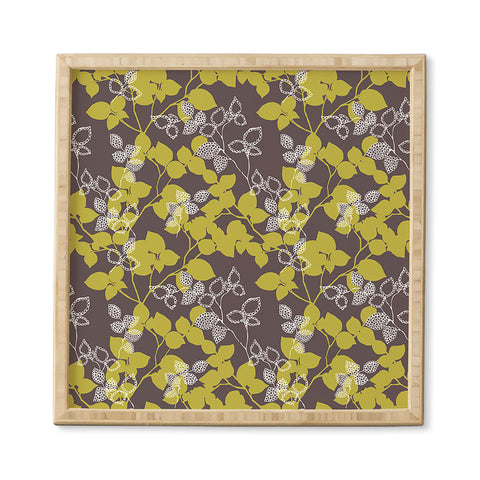 Wendy Kendall Suki Leaf Green Framed Wall Art