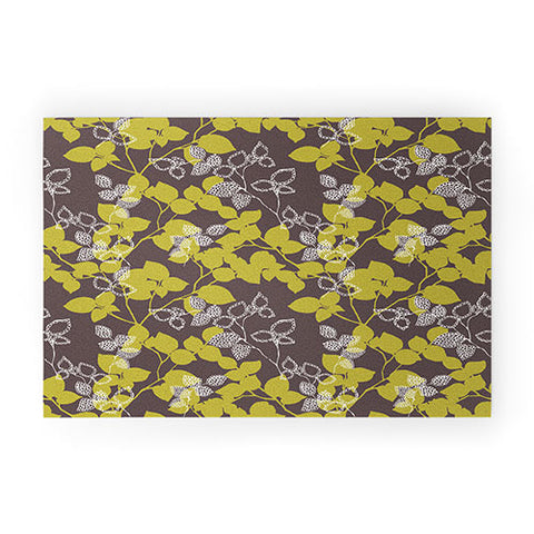 Wendy Kendall Suki Leaf Green Welcome Mat