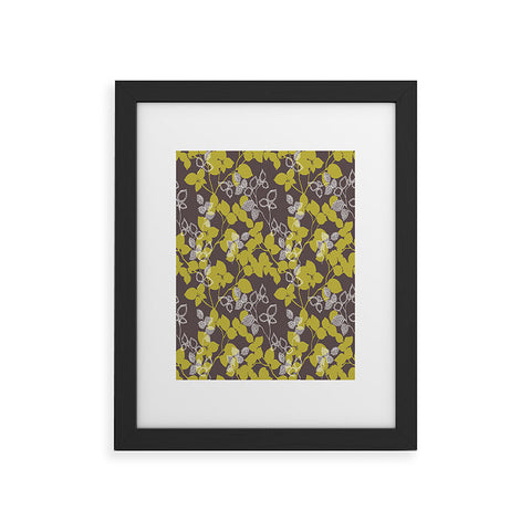 Wendy Kendall Suki Leaf Green Framed Art Print