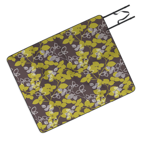 Wendy Kendall Suki Leaf Green Picnic Blanket