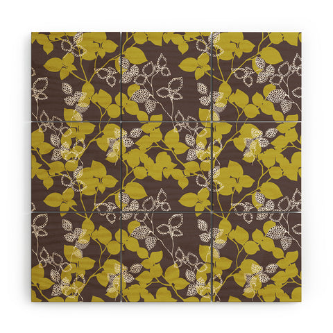 Wendy Kendall Suki Leaf Green Wood Wall Mural