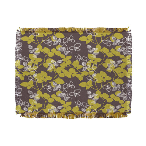 Wendy Kendall Suki Leaf Green Throw Blanket