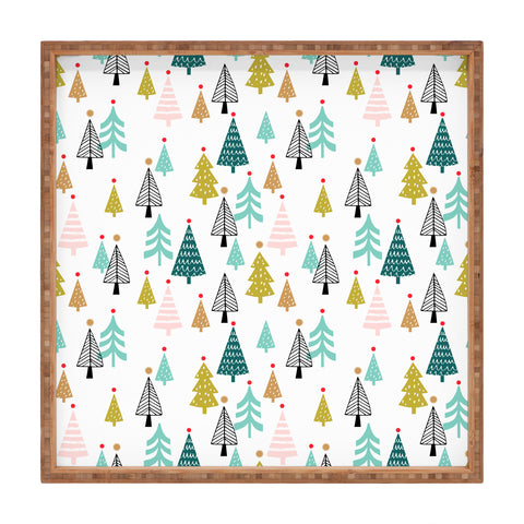 Wendy Kendall tiny trees Square Tray