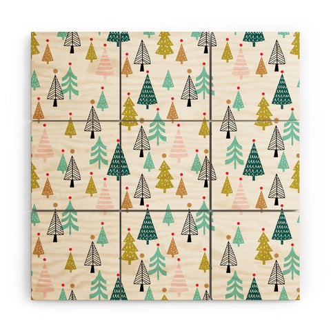 Wendy Kendall tiny trees Wood Wall Mural