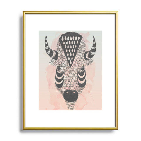 Wesley Bird Buffy Metal Framed Art Print