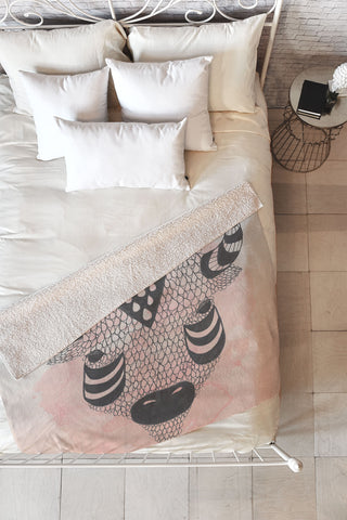 Wesley Bird Buffy Fleece Throw Blanket