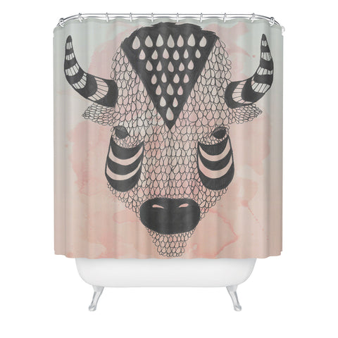 Wesley Bird Buffy Shower Curtain