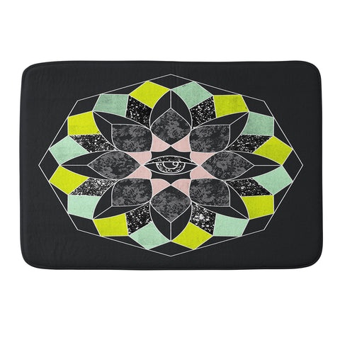 Wesley Bird Cosmic Flower Memory Foam Bath Mat