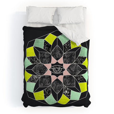 Wesley Bird Cosmic Flower Duvet Cover