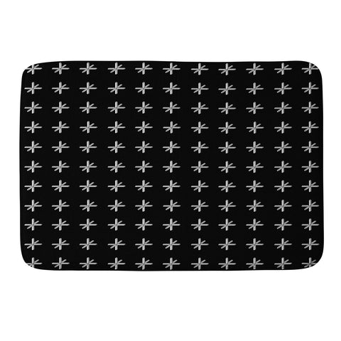 Wesley Bird Cross Out Black Memory Foam Bath Mat