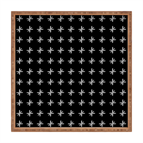 Wesley Bird Cross Out Black Square Tray