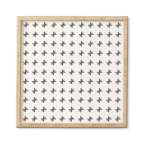 Wesley Bird Cross Out White Framed Wall Art