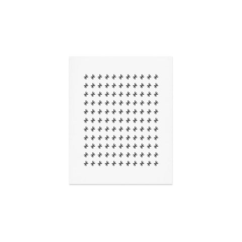 Wesley Bird Cross Out White Art Print