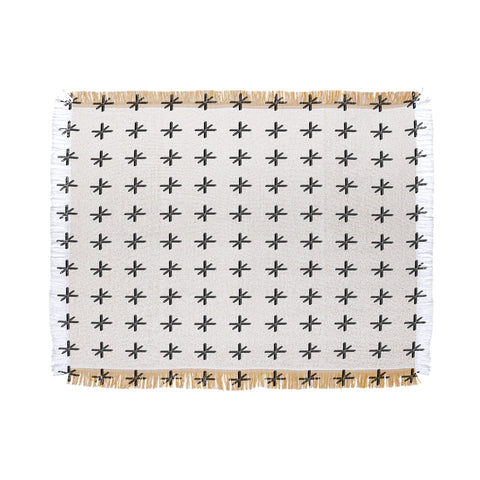 Wesley Bird Cross Out White Throw Blanket