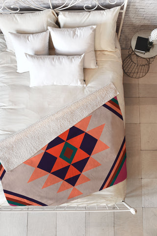 Wesley Bird Desert Sunrise Fleece Throw Blanket