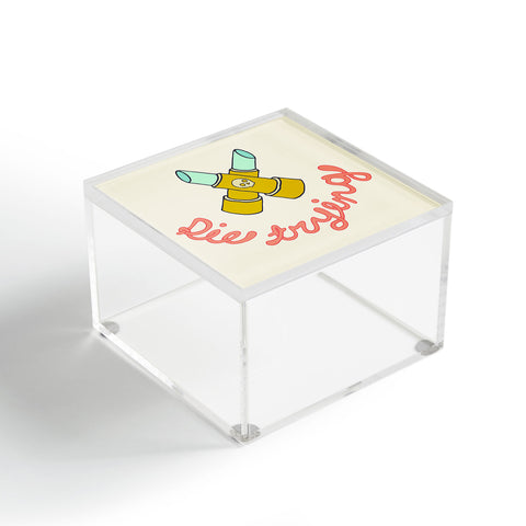 Wesley Bird Die Trying Acrylic Box