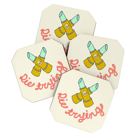 Wesley Bird Die Trying Coaster Set