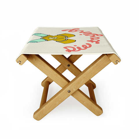 Wesley Bird Die Trying Folding Stool