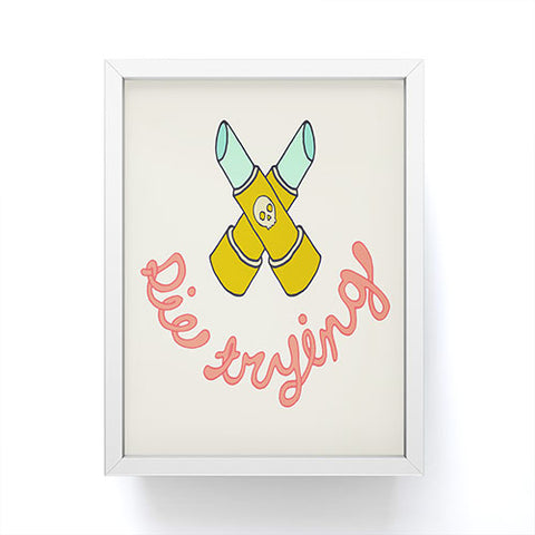 Wesley Bird Die Trying Framed Mini Art Print