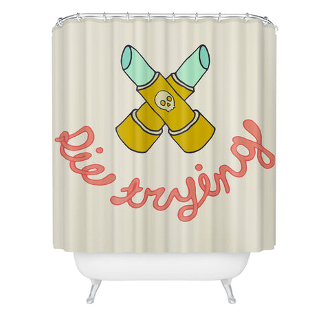 Wesley Bird Die Trying Shower Curtain