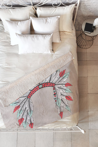 Wesley Bird Dressy Fleece Throw Blanket