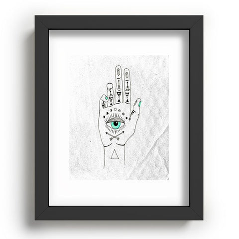 Wesley Bird Eye See Hamsa Recessed Framing Rectangle