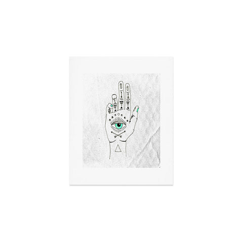 Wesley Bird Eye See Hamsa Art Print