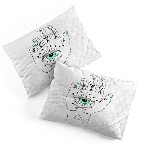 Wesley Bird Eye See Hamsa Pillow Shams